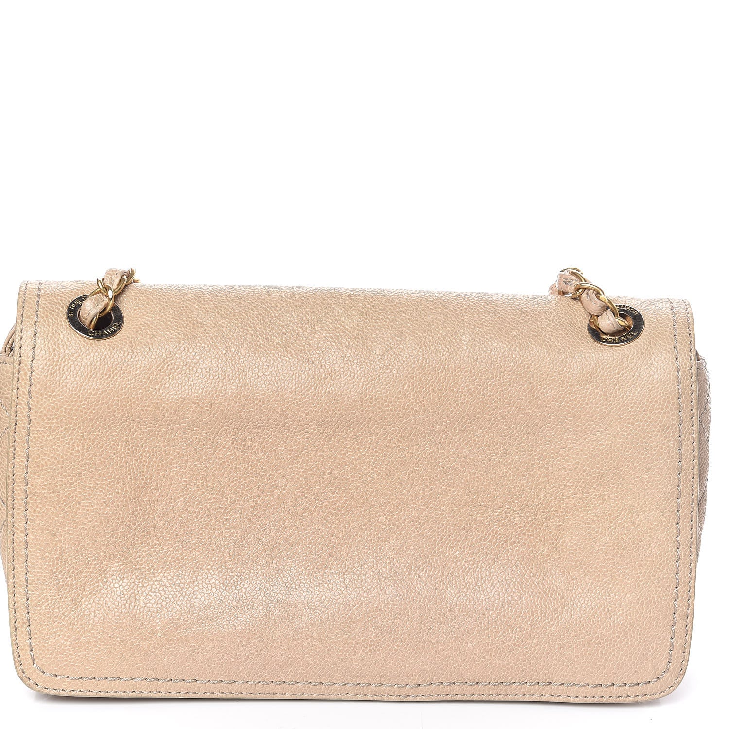 Chanel Caviar Quilted Medium Mademoiselle Flap Beige 11 of 11