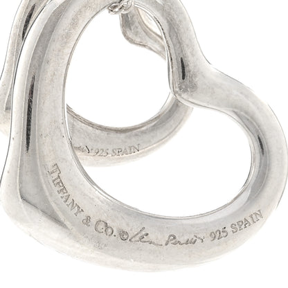 Tiffany Sterling Silver Elsa Peretti Double Open Heart Pendant Necklace 4 of 4