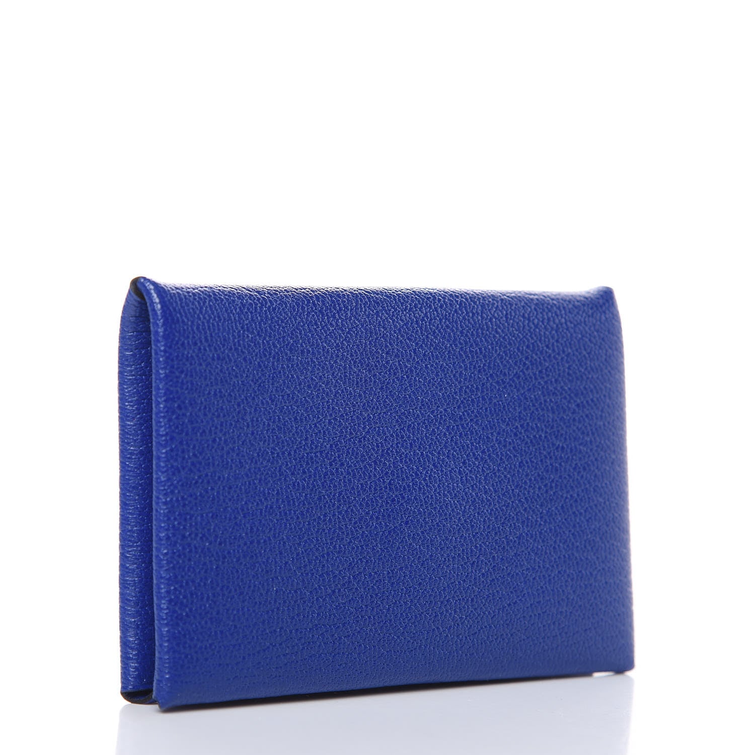 Hermes Chevre Mysore Calvi Card Case Bleu Electrique 3 of 7