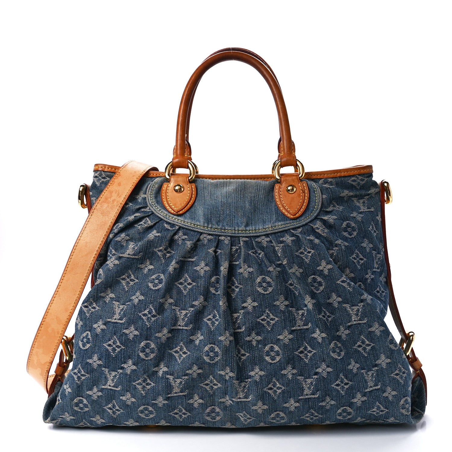 Louis Vuitton Denim Neo Cabby MM Blue 1 of 11