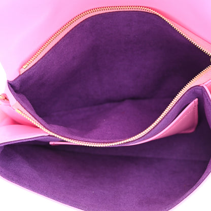Louis Vuitton Lambskin Embossed Monogram Vuittamins Pochette Coussin Rose Violet 5 of 10