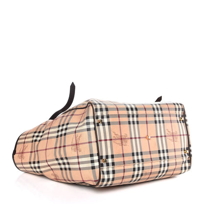 Burberry Haymarket Check Large Canterbury Tote Chocolate 4 of 9