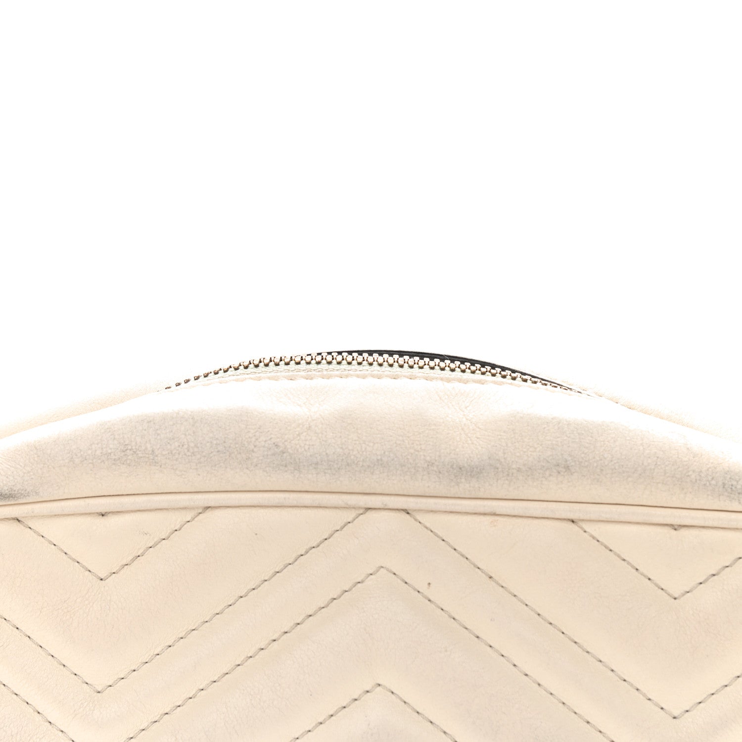 Gucci Calfskin Matelasse Medium GG Marmont Chain Shoulder Bag Mystic White 17 of 18