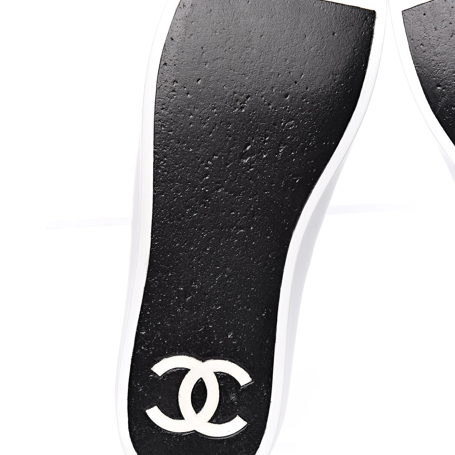 Chanel Calfskin Slip On Sneakers 45 White Black 9 of 16