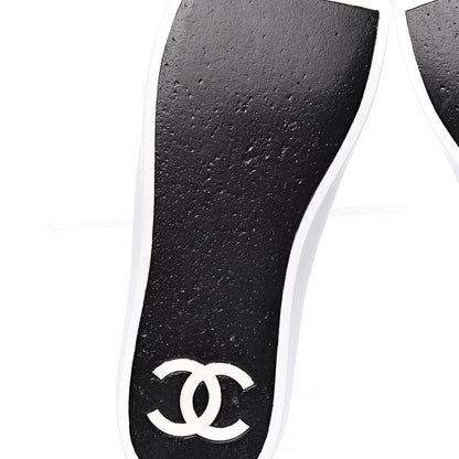Chanel Calfskin Slip On Sneakers 45 White Black 9 of 16