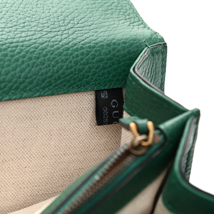 Gucci Pebbled Calfskin Small Dionysus Shoulder Bag Emerald 8 of 11