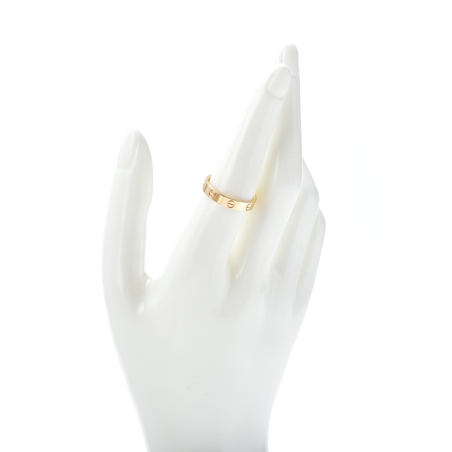 18K Yellow Gold 3.5mm LOVE Wedding Band Ring 56 7.5