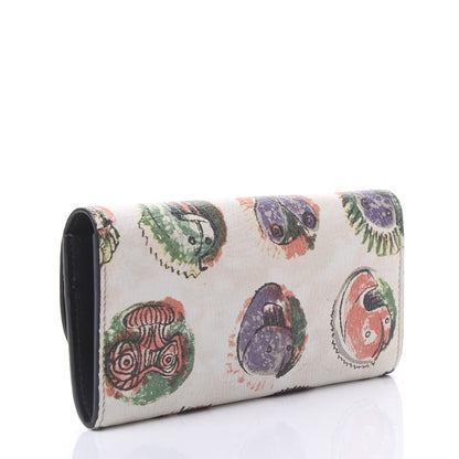 Burberry Calfskin Pallas Head Motif Print Continental Wallet Multicolor 2 of 8