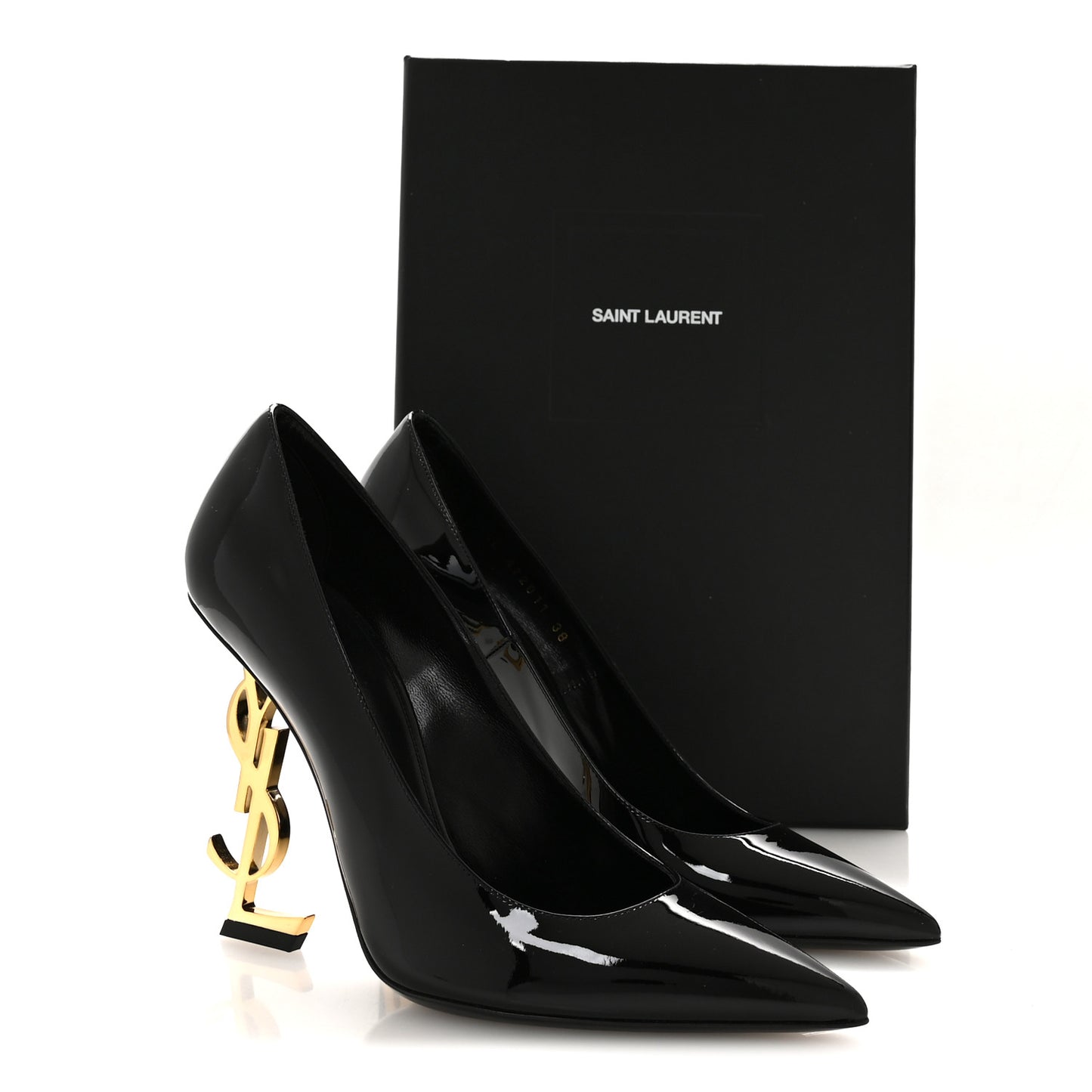 Patent Opyum 110 Pumps 38 Black Gold