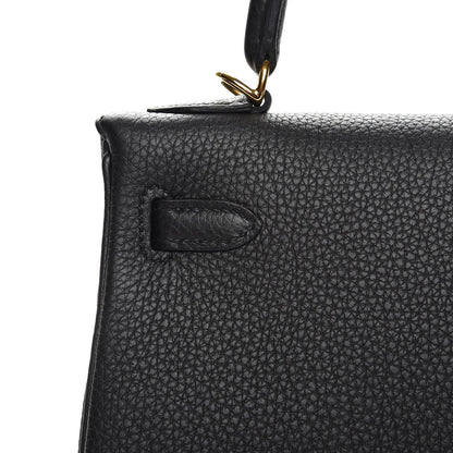 Hermes Togo Kelly Retourne 25 Black 29 of 36