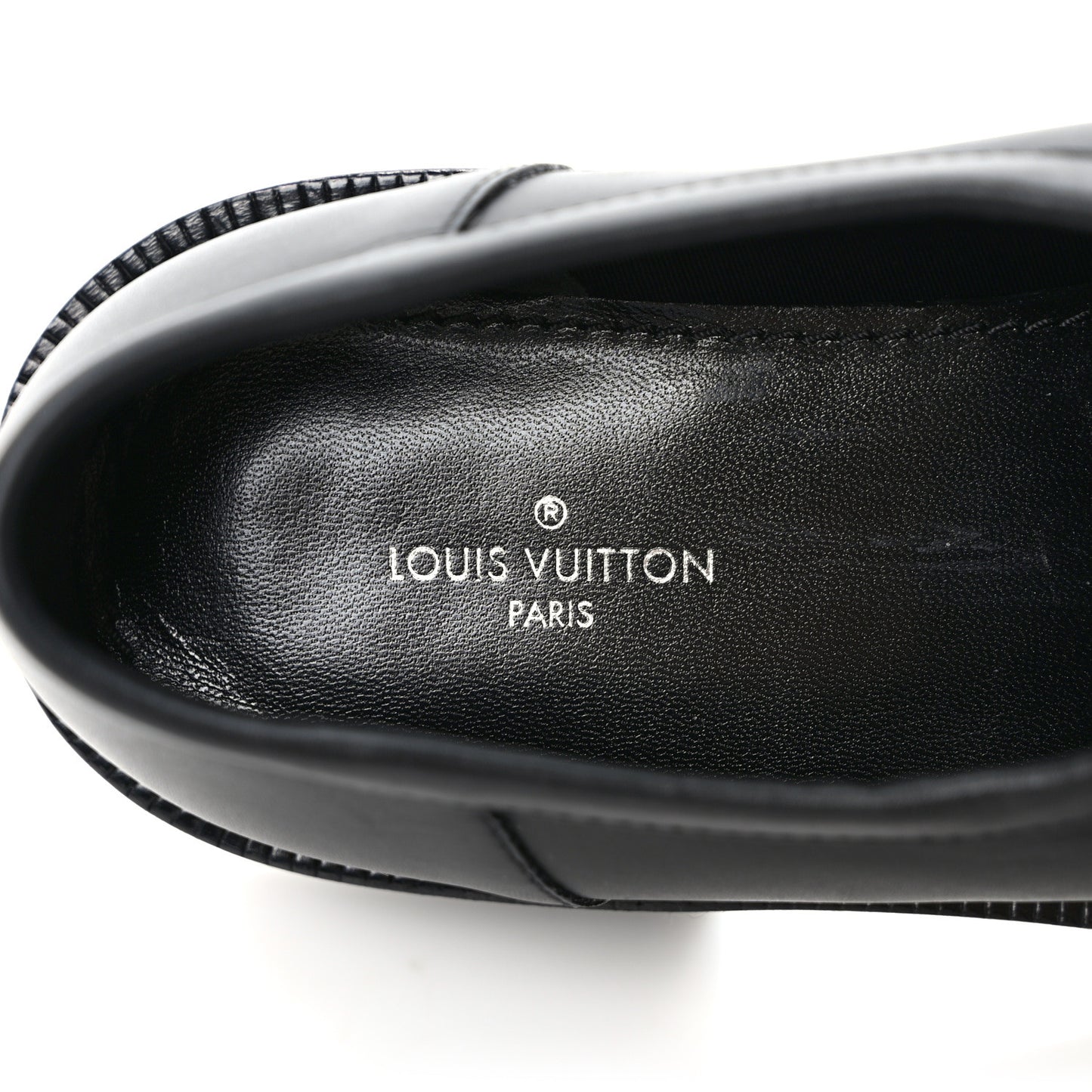 Monogram Calfskin Academy Loafers 35.5 Black