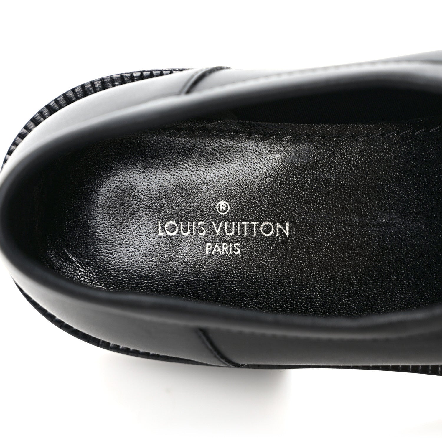 Louis Vuitton Monogram Calfskin Academy Loafers 35.5 Black 7 of 7