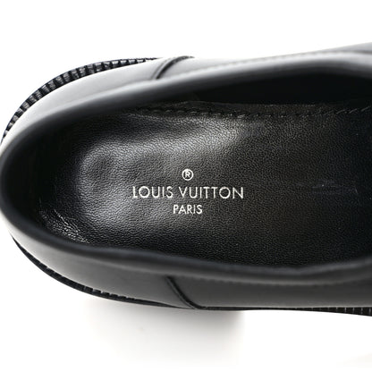 Louis Vuitton Monogram Calfskin Academy Loafers 35.5 Black 7 of 7