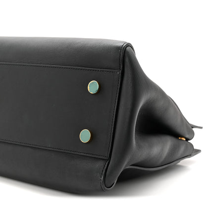 Saint Laurent Calfskin Medium Cabas Rive Gauche Black 10 of 11