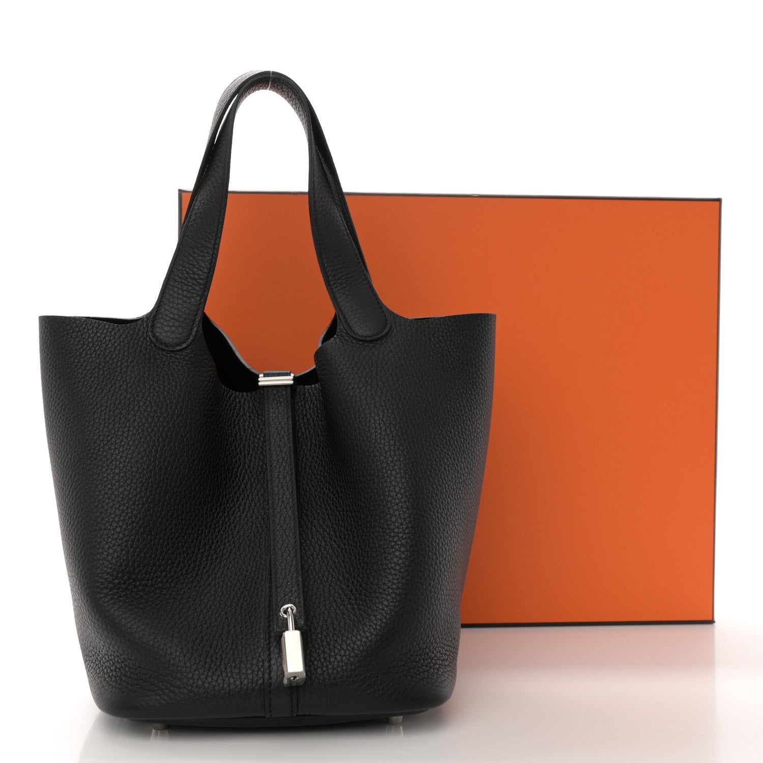 Hermes Taurillon Clemence Picotin Lock 22 MM Black 12 of 12