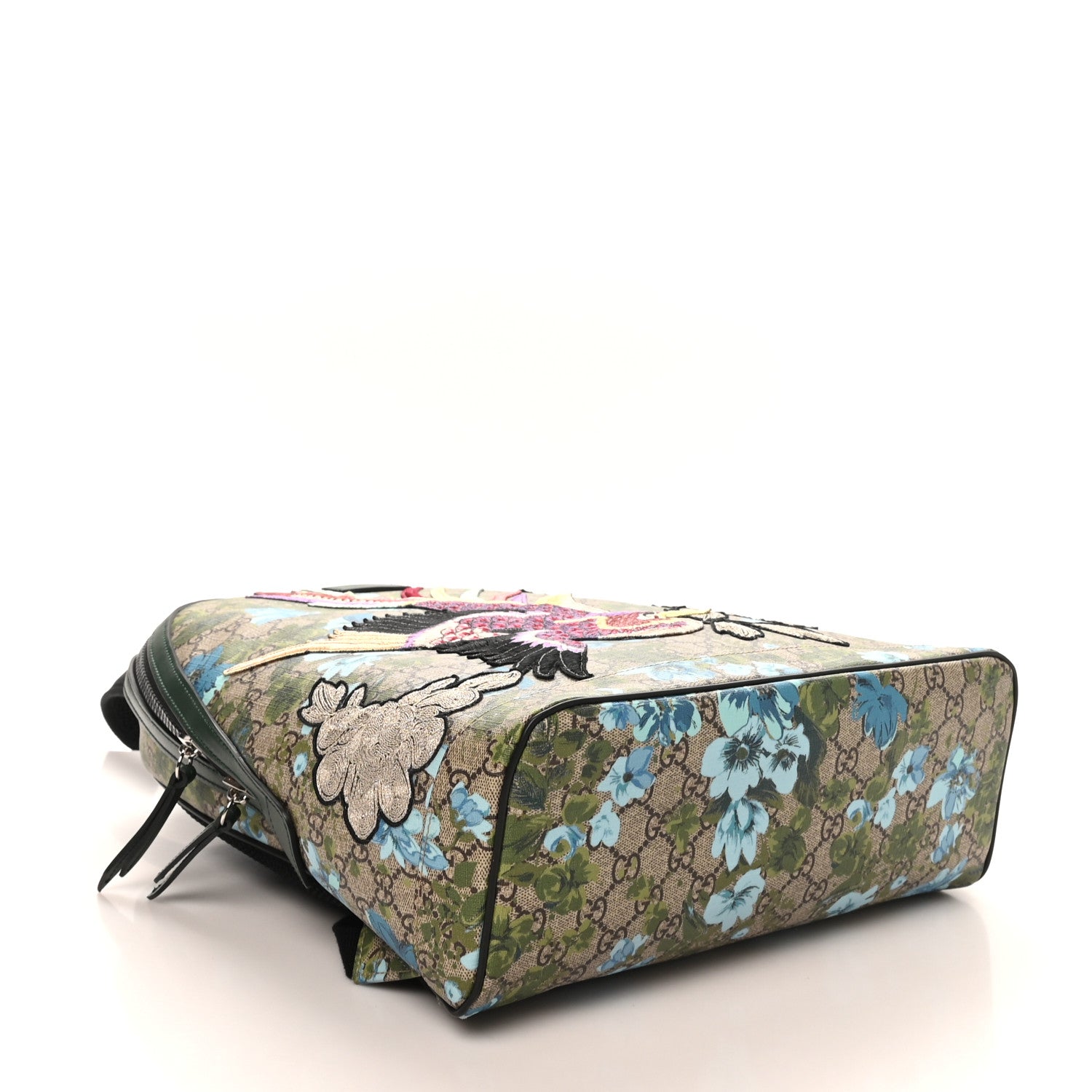 Gucci GG Supreme Monogram Blooms Bird Embroidered Dome Backpack 4 of 9
