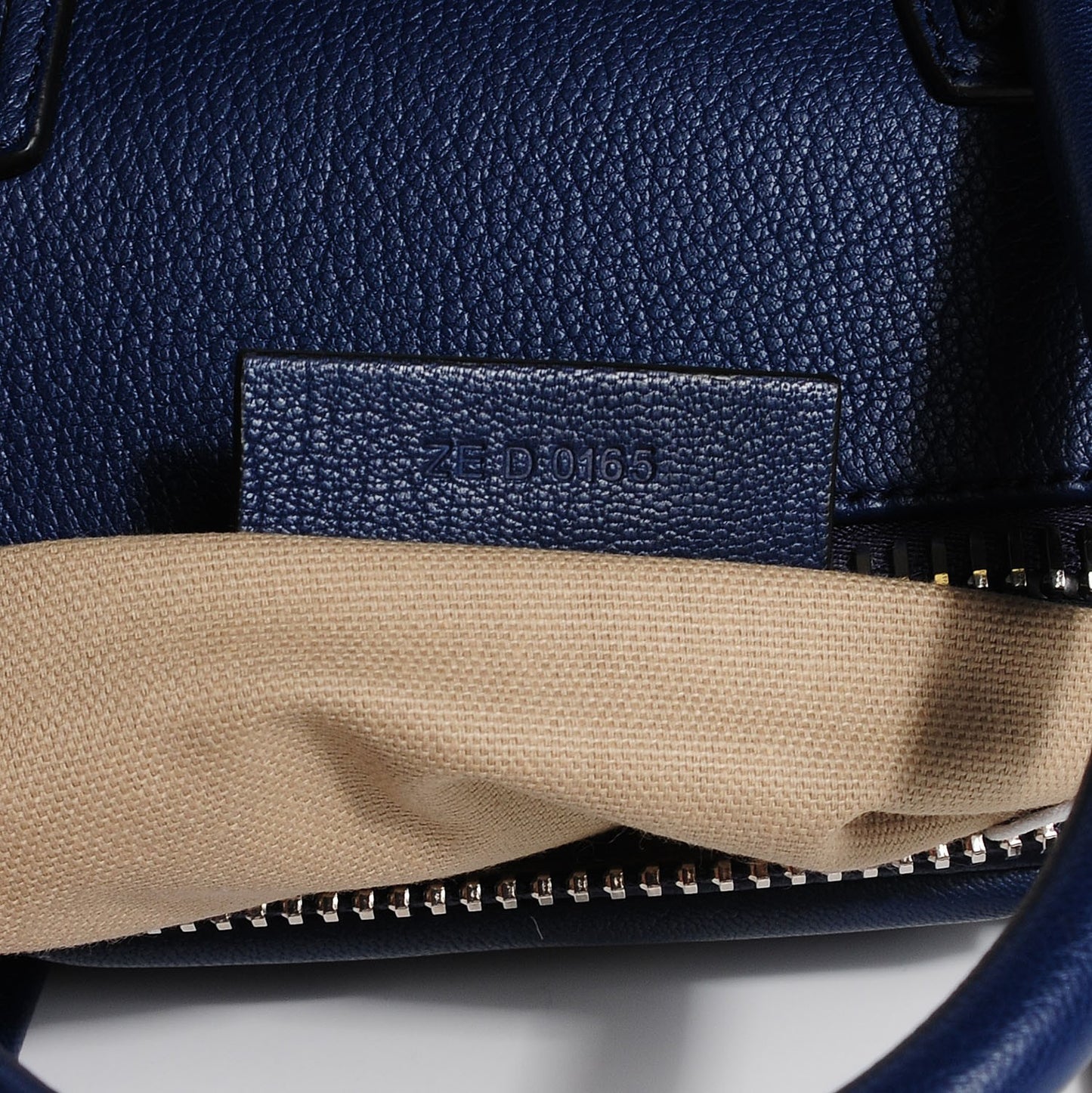 Sugar Goatskin Small Antigona Navy