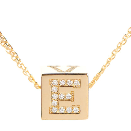 Chopard 18K Yellow Gold Diamond Ice Cube Love Necklace 6 of 9