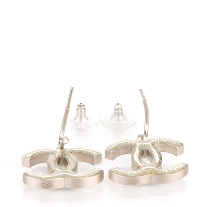 Chanel Baguette Crystal CC Dangle Earrings Gold 3 of 4