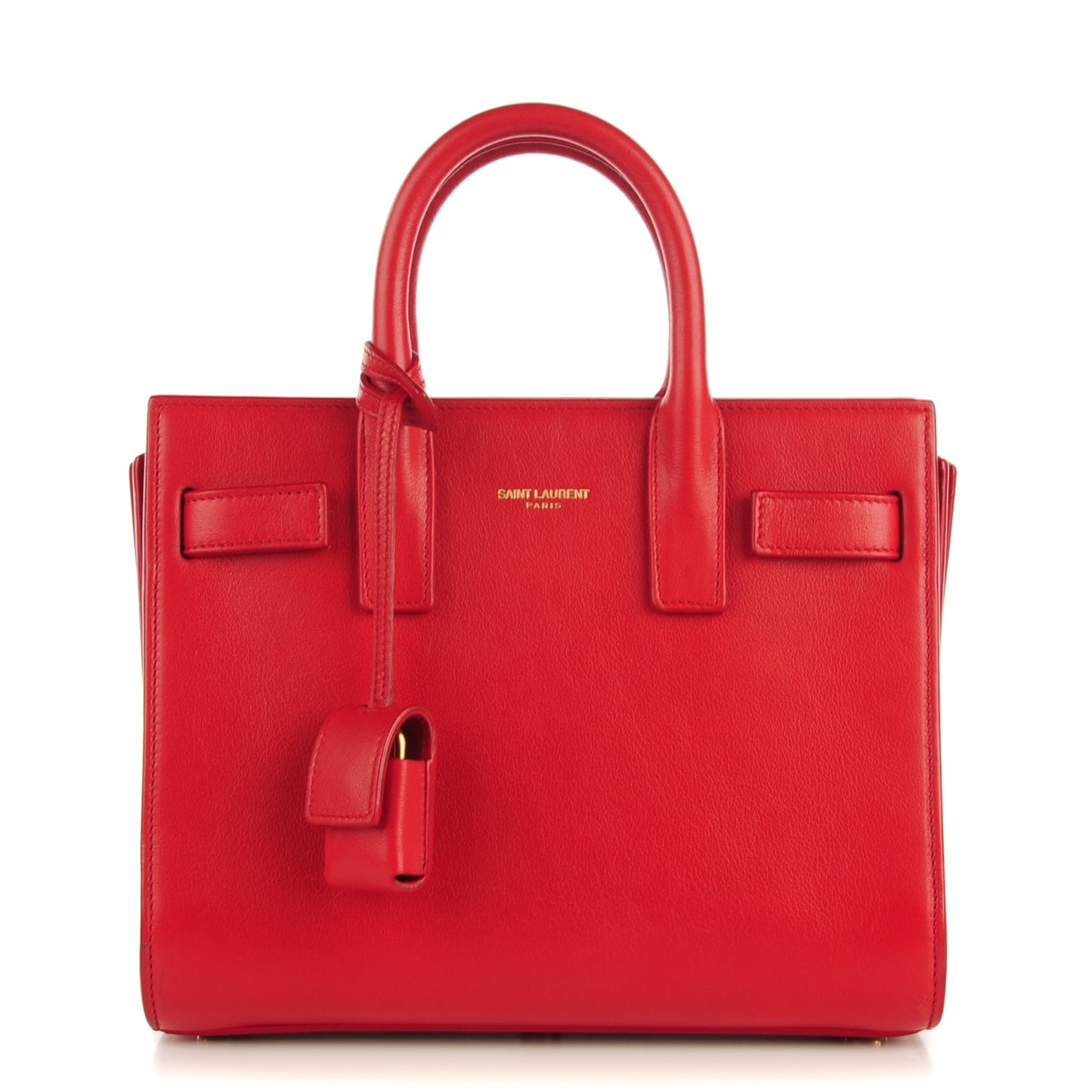 Calfskin Nano Sac De Jour Lipstick Red