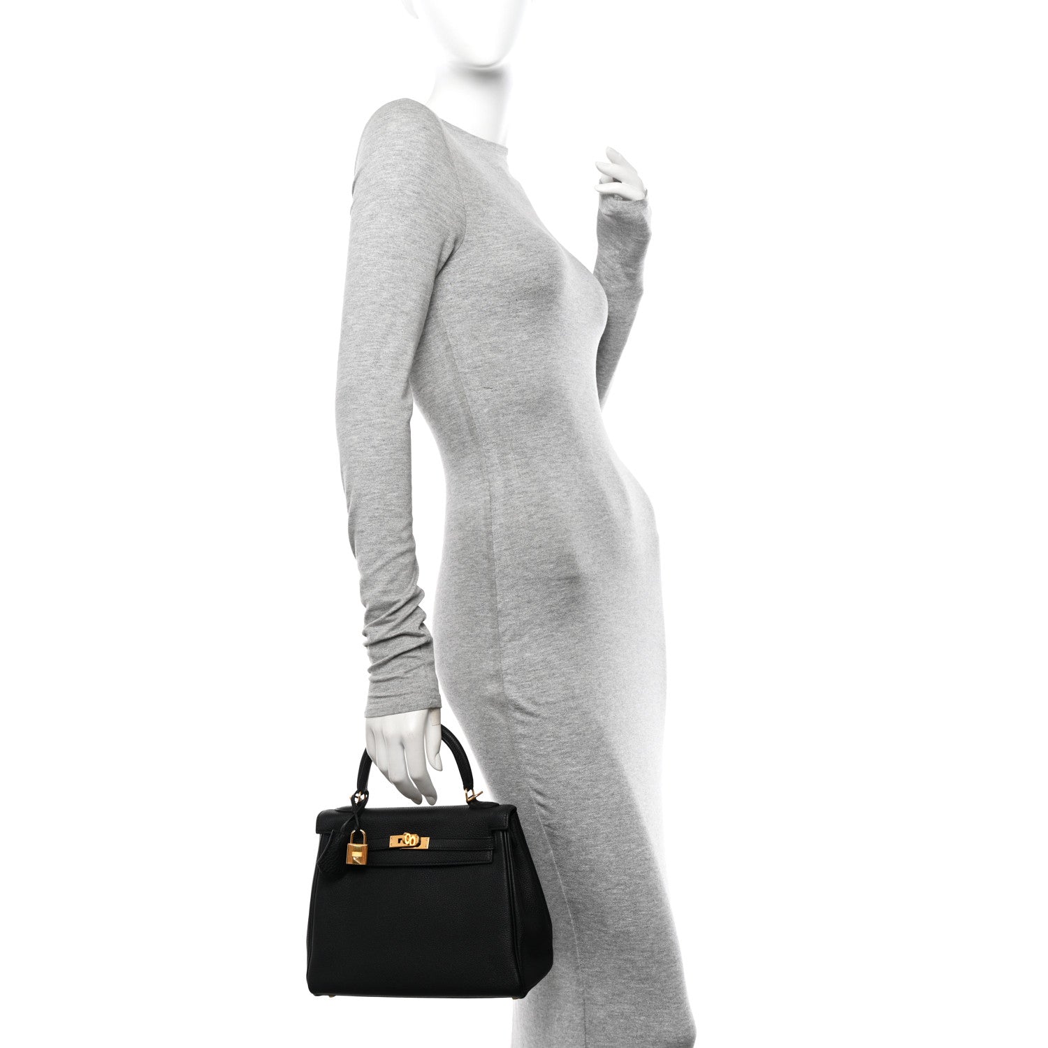 Hermes Togo Kelly Retourne 25 Black 2 of 12