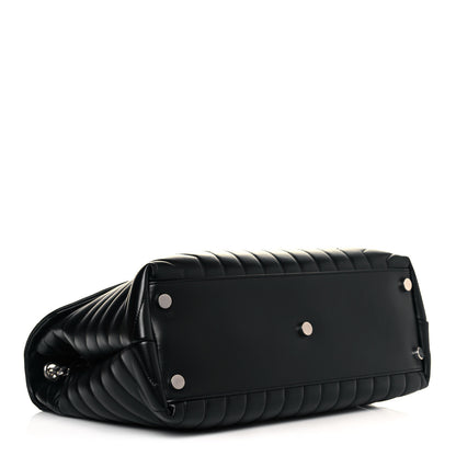 Saint Laurent Calfskin Y Quilted Monogram Large Loulou Chain Satchel Black 4 of 12