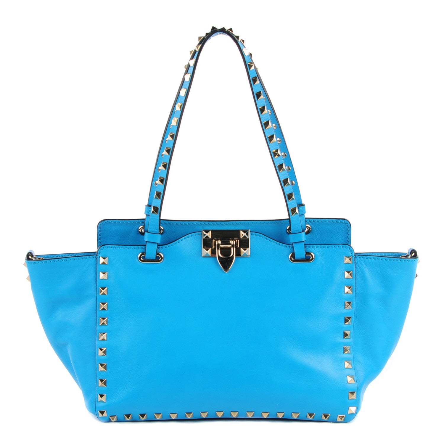 Valentino Garavani Vitello Small Rockstud Tote Parrot 2 of 24