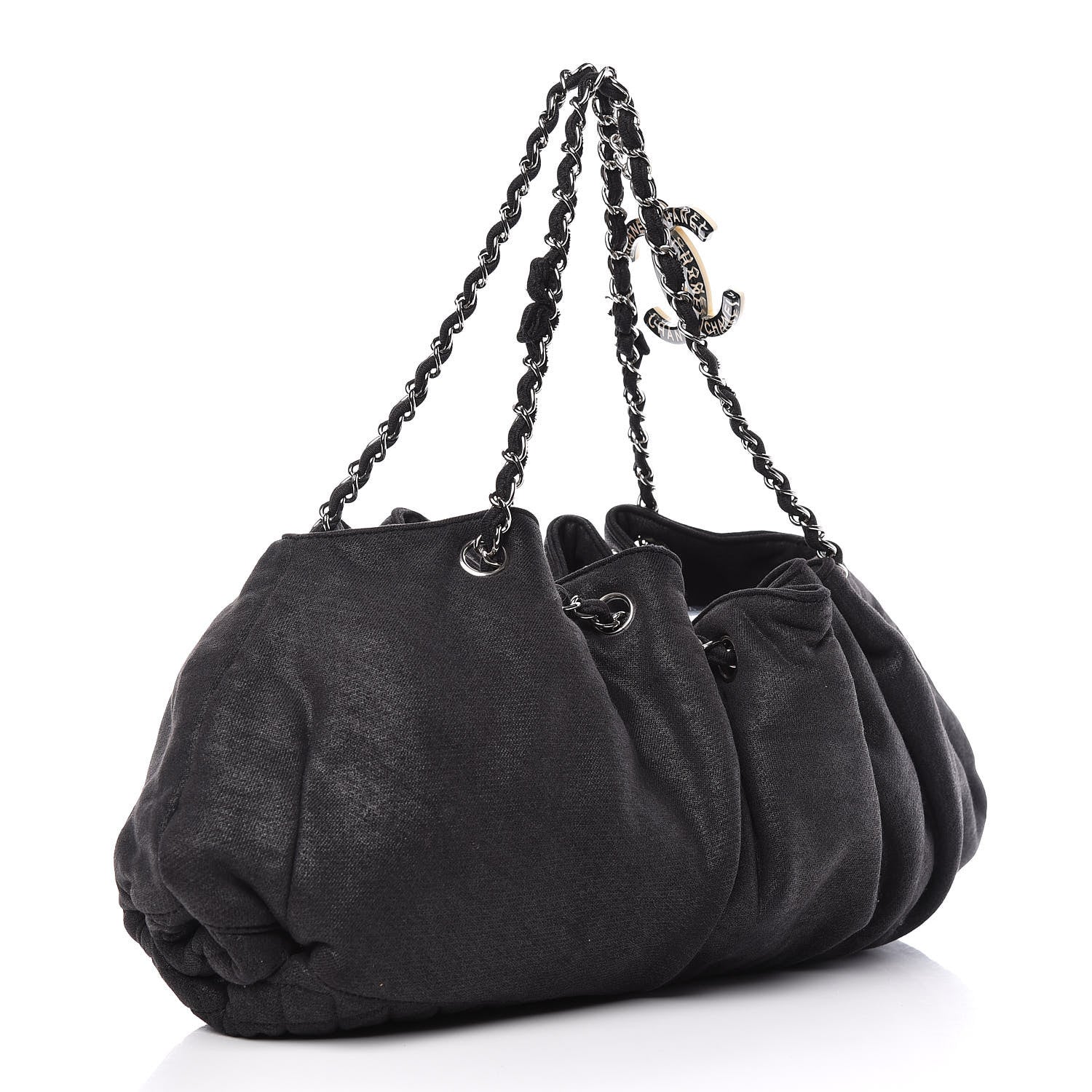 Chanel Jersey Melrose Cabas Black 3 of 10