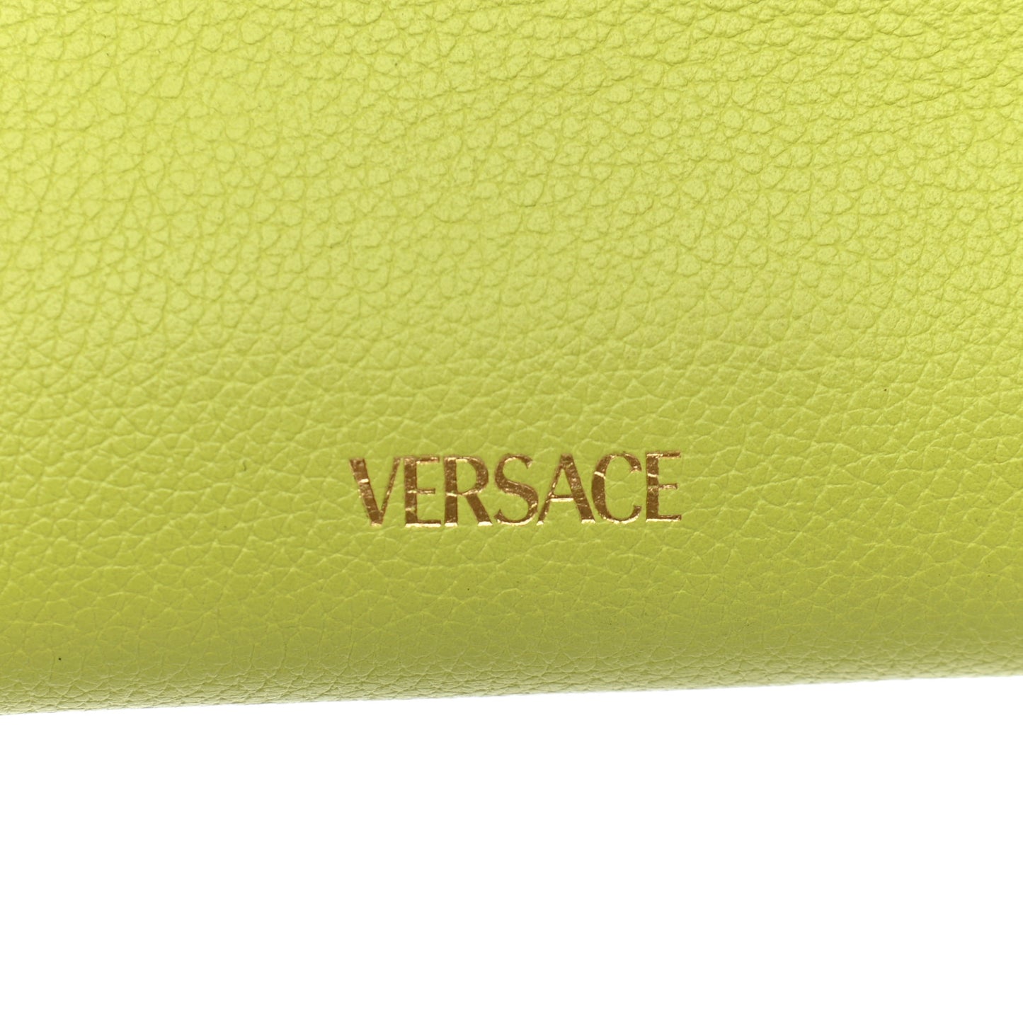 Calfskin Medusa Small Top Handle Handbag Lime