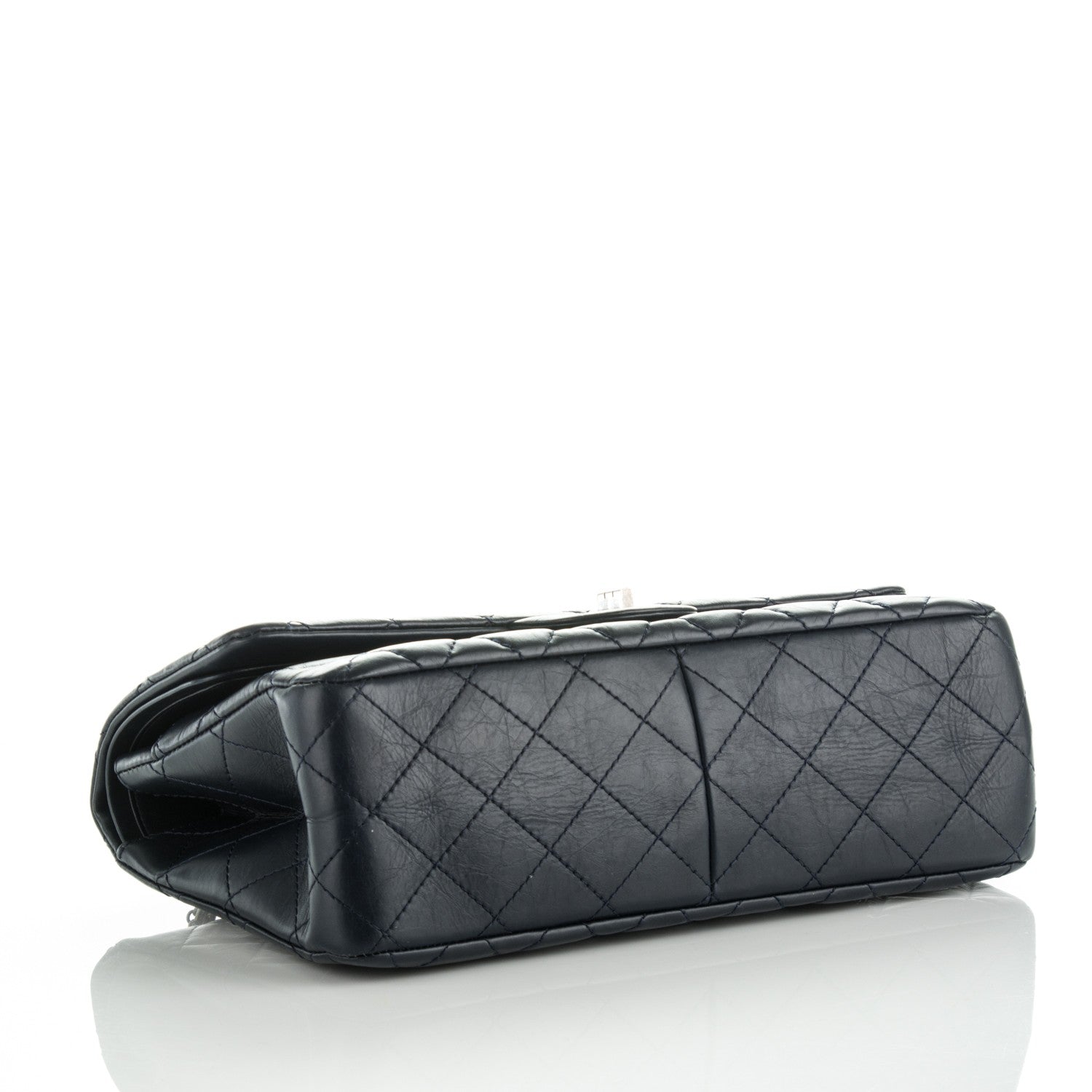 Chanel Aged Calfskin Quilted 2.55 Reissue 227 Flap Dark Navy 4 of 8