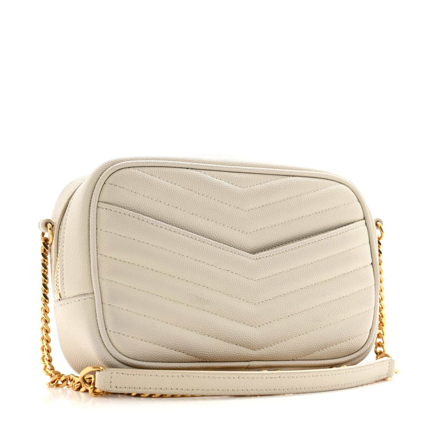 Grain De Poudre Matelasse Monogram Mini Lou Camera Bag Crema Soft