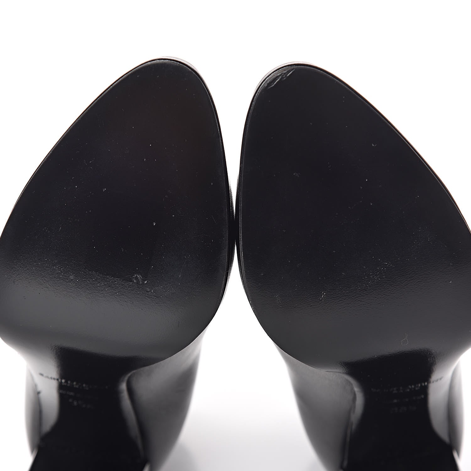 Saint Laurent Moroder Calfskin Loulou 95 Ankle Zip Booties 35.5 Black 13 of 17