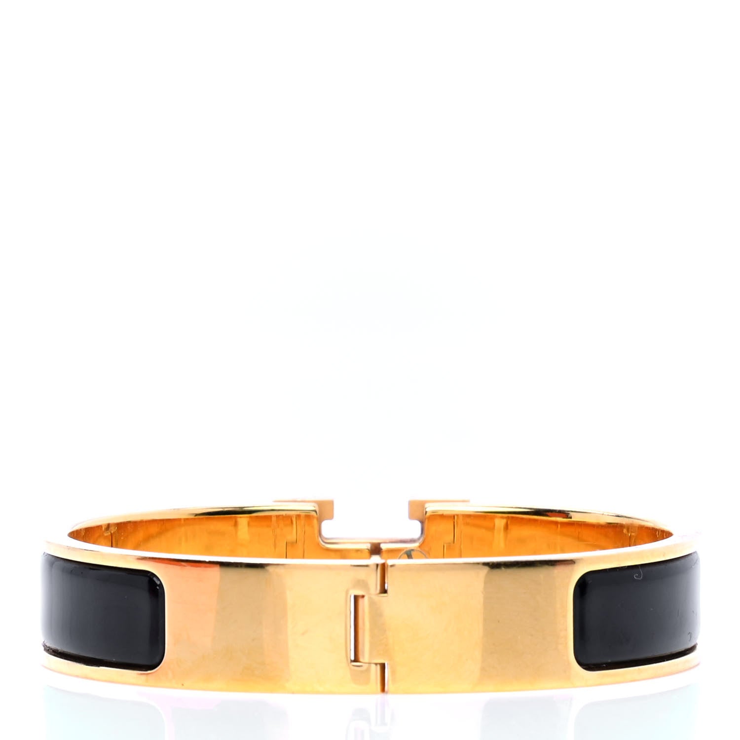 Hermes Enamel Narrow Clic Clac H Bracelet PM Black 3 of 6