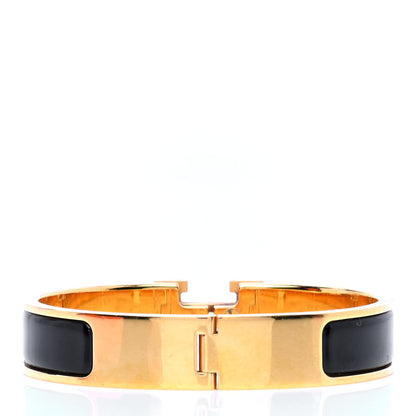 Hermes Enamel Narrow Clic Clac H Bracelet PM Black 3 of 6