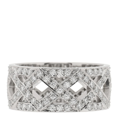Tiffany Platinum Diamond Legacy Celebration Braided Band Ring 54 7 3 of 5