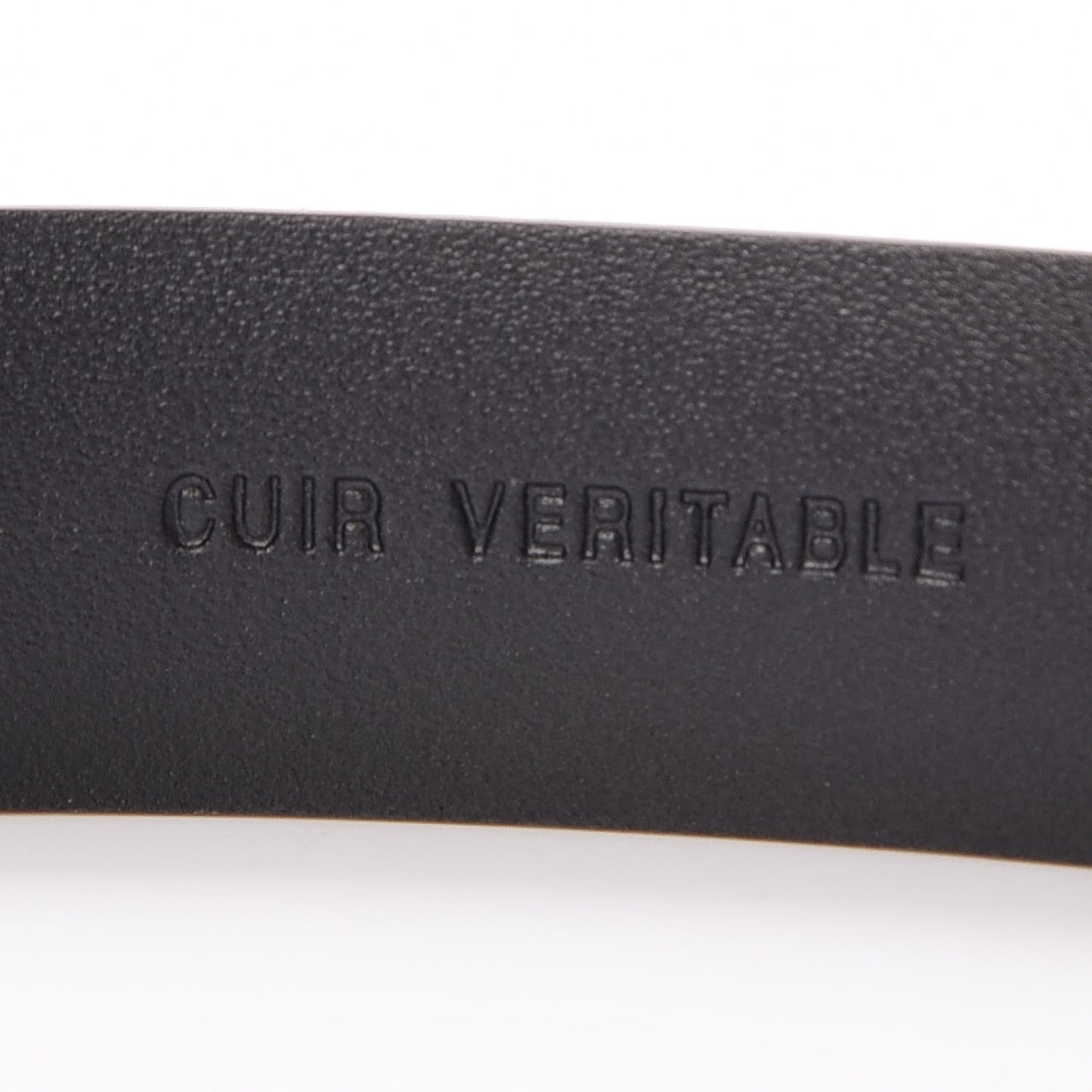 Patent CC Logo Skinny Belt 85 34 Black