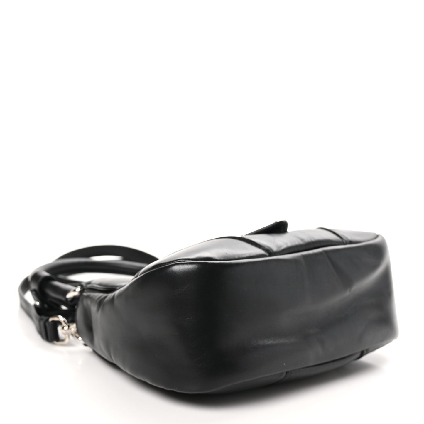 Nappa Soft Padded Re-Edition 2002 Moon Bag Black