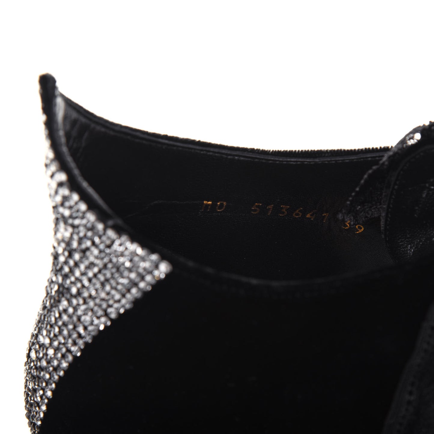 Velluto Master Crystal Embellished Blaze 45 La Strass Ankle Boots 39 Black