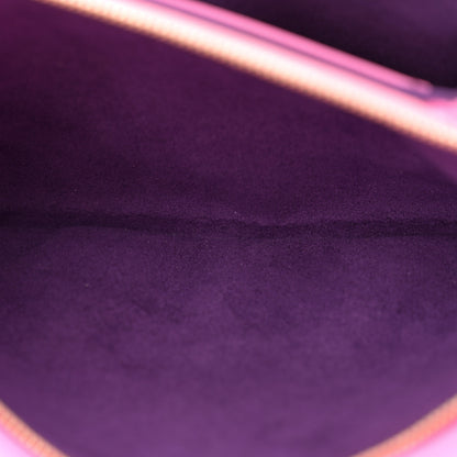 Louis Vuitton Lambskin Embossed Monogram Vuittamins Pochette Coussin Rose Violet 6 of 12