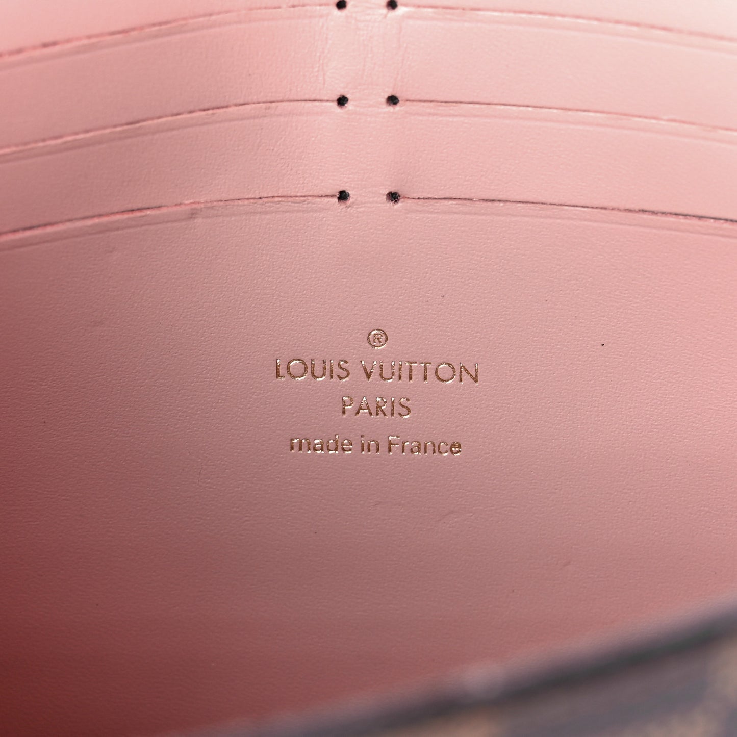 Damier Ebene Croisette Chain Wallet Rose Ballerine