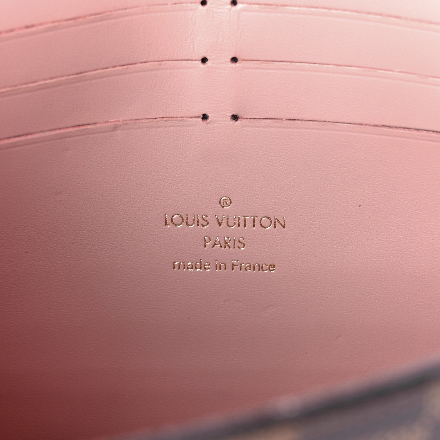 Louis Vuitton Damier Ebene Croisette Chain Wallet Rose Ballerine 5 of 9