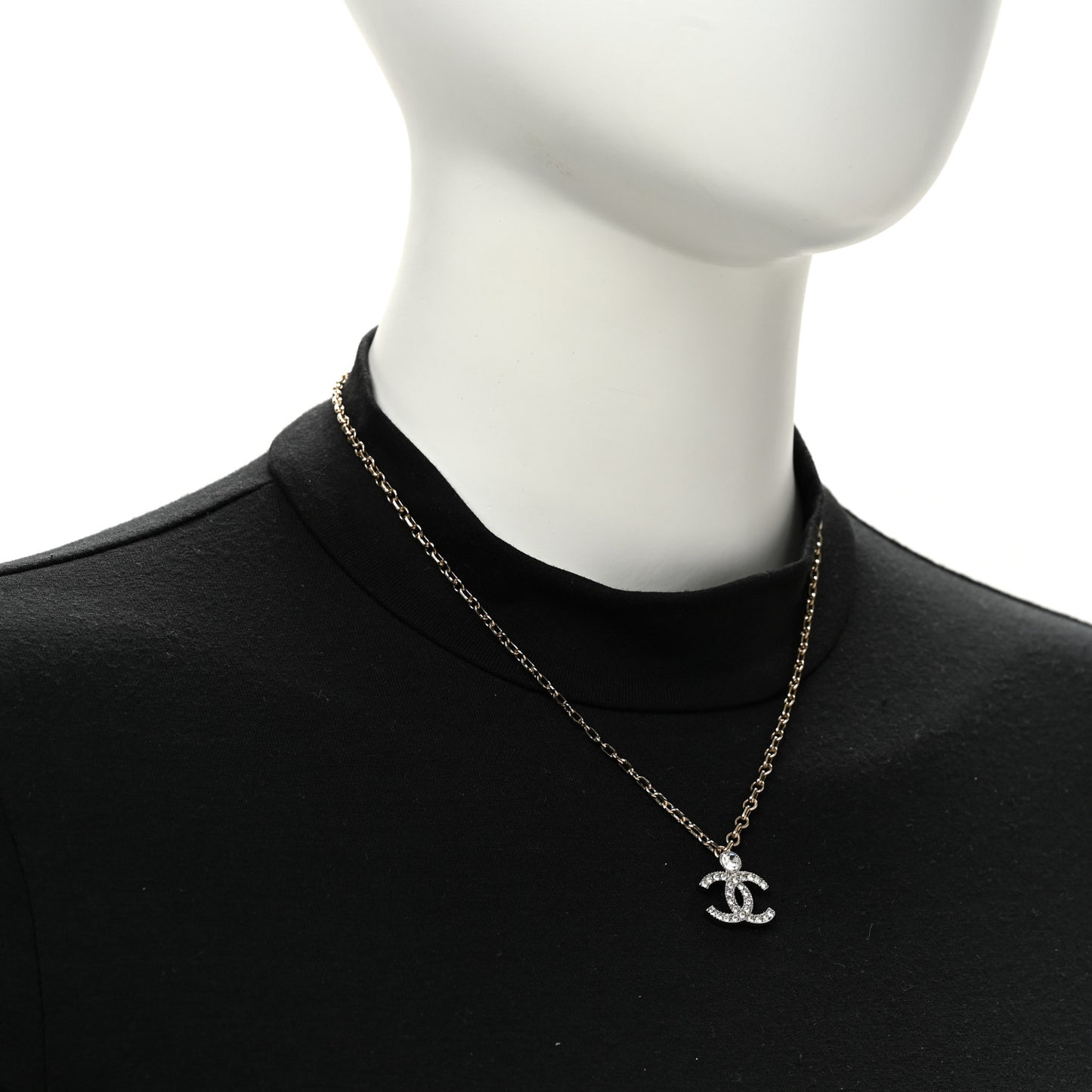 Crystal CC Necklace Gold Silver