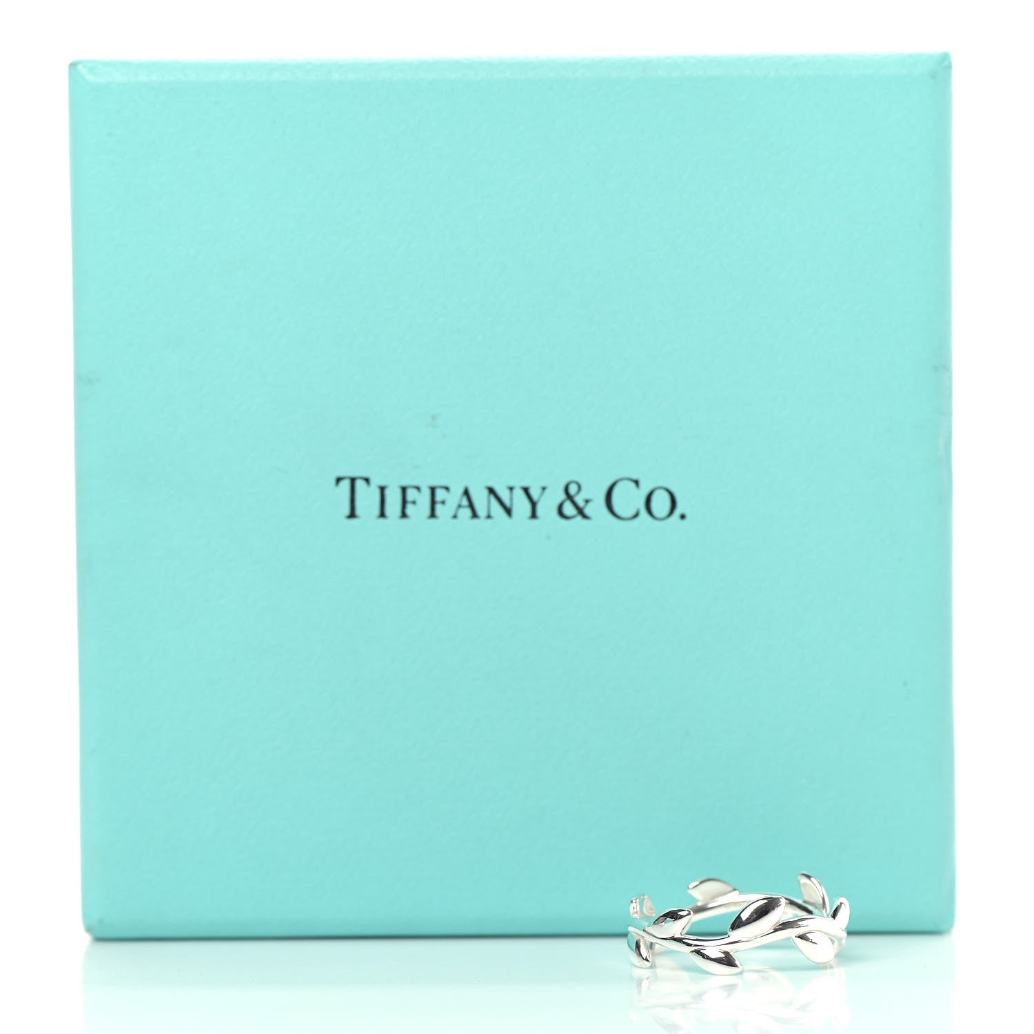 Tiffany Sterling Silver Paloma Picasso Narrow Olive Leaf Band Ring 49 5 5 of 5