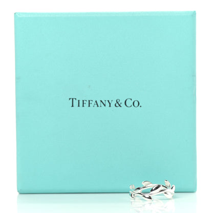 Tiffany Sterling Silver Paloma Picasso Narrow Olive Leaf Band Ring 49 5 5 of 5