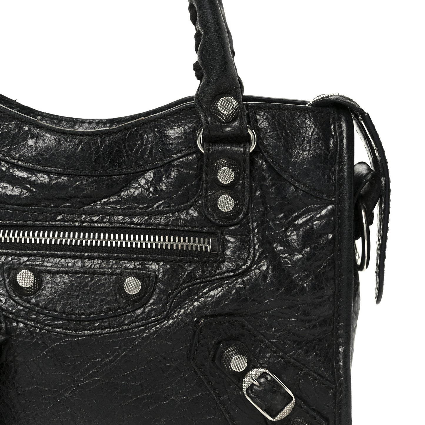 Agneau Giant 12 Silver Hardware Mini City Black