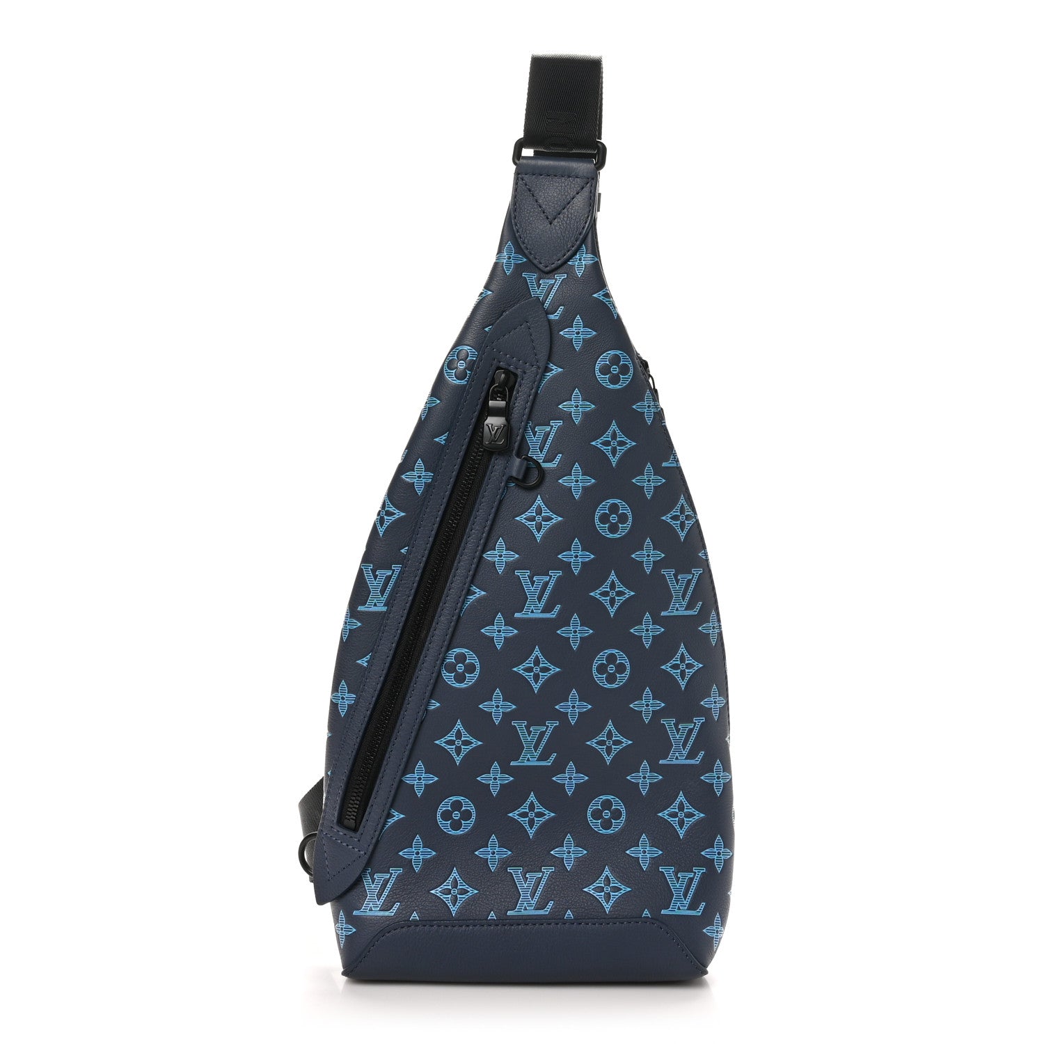 Louis Vuitton Monogram Shadow Duo Slingbag Navy River Blue 1 of 10