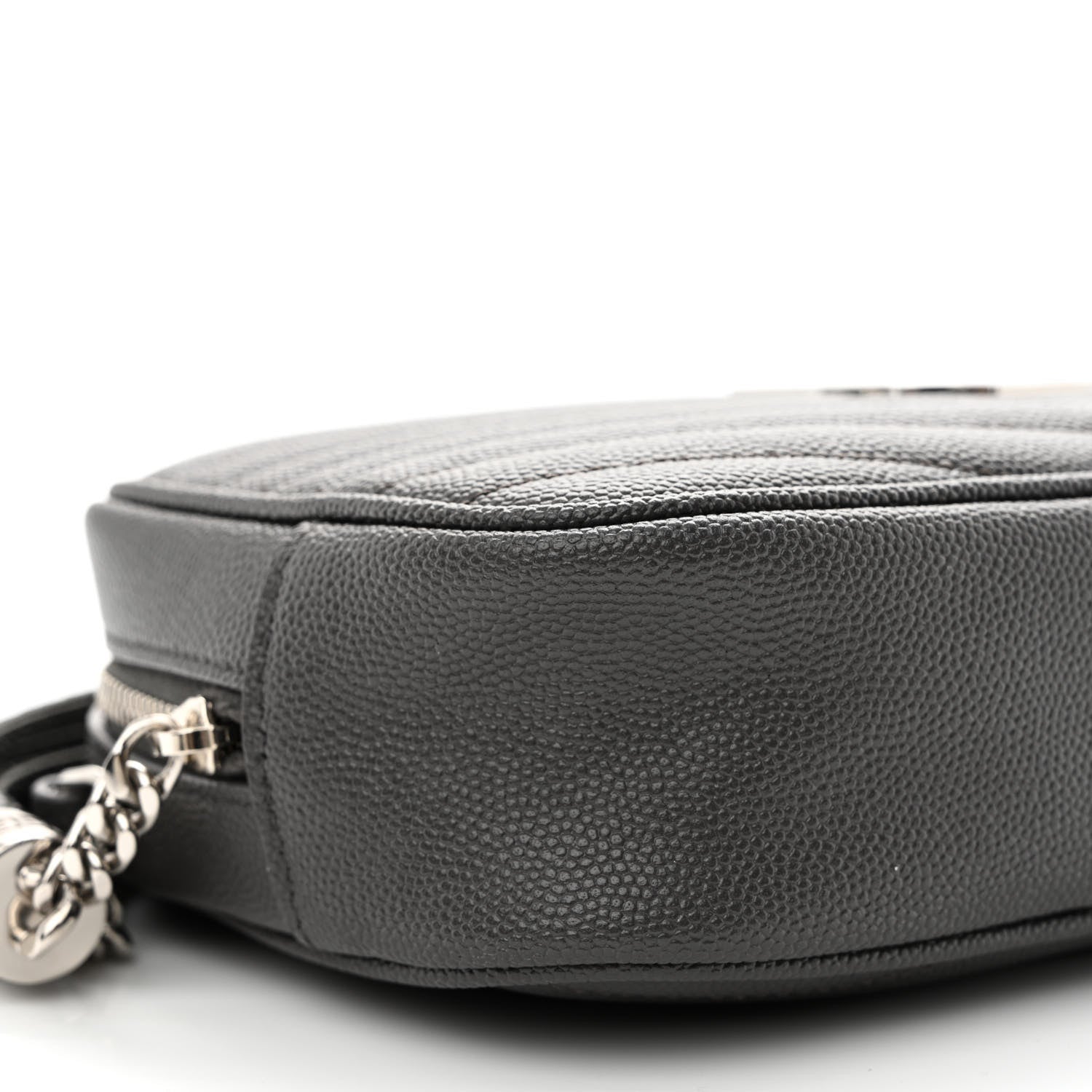 Saint Laurent Grain De Poudre Matelasse Monogram Mini Lou Camera Bag Storm 9 of 10
