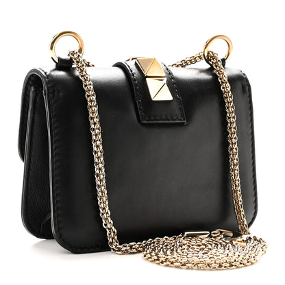 Valentino Garavani Vitello Mini Glam Lock Rockstud Flap Black 3 of 9