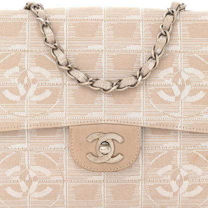 Chanel Nylon Medium Travel Flap Light Beige 8 of 14