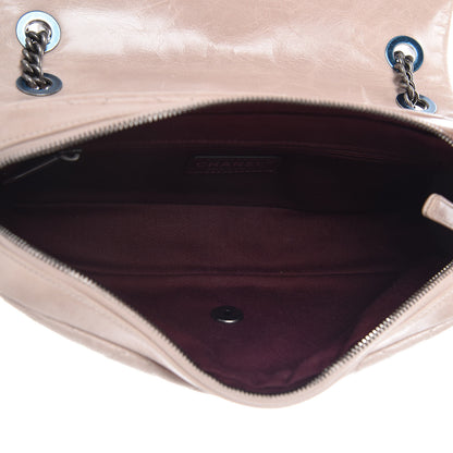Chanel Glazed Calfskin Quilted Medium Duo Flap Beige 5 of 9